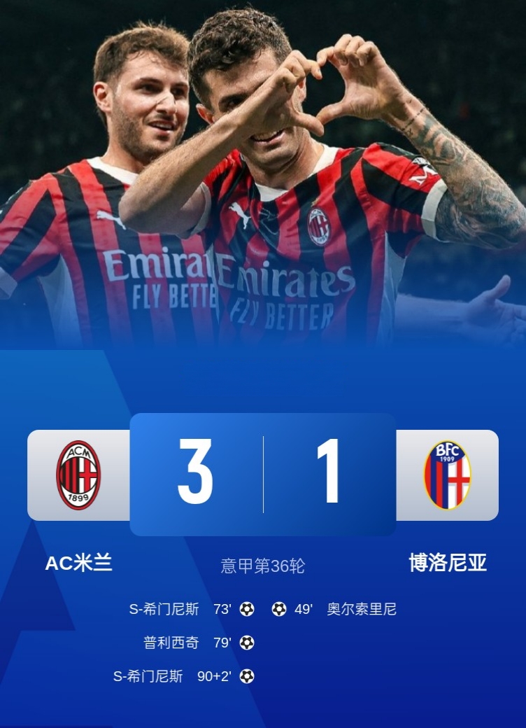 AC米兰迎来连胜，势如破竹冲向前列的简单介绍