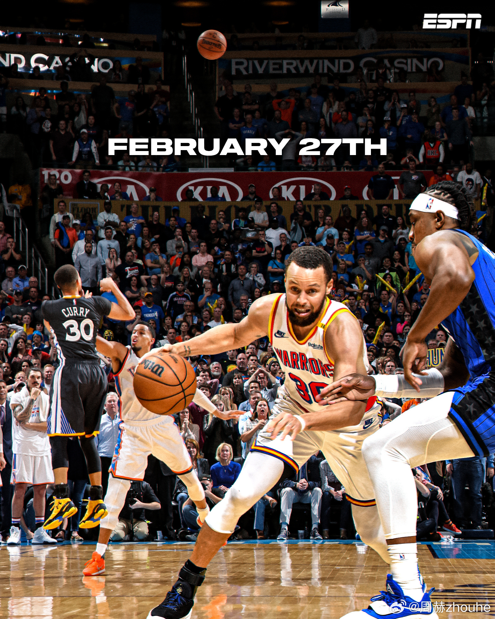 包含鹈鹕力克雷霆，库里完成帽子戏法的词条